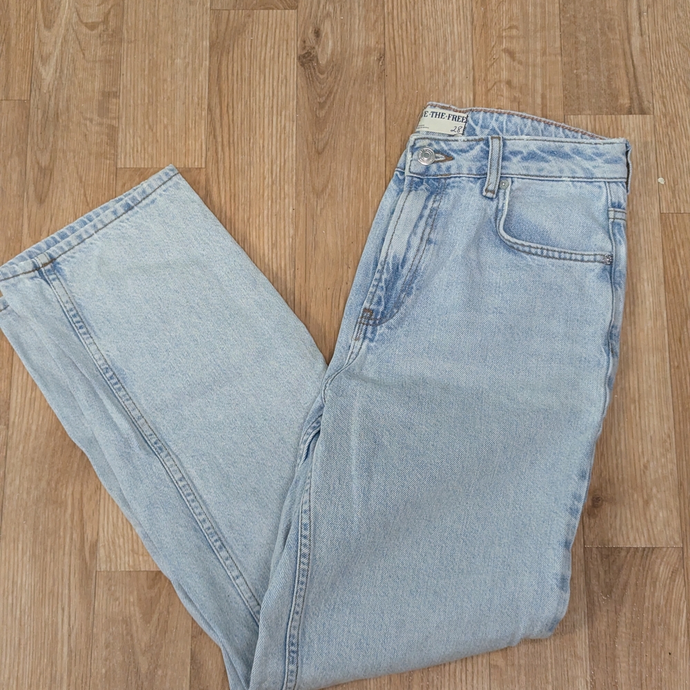 We The Free Light Blue Straight Leg Jeans